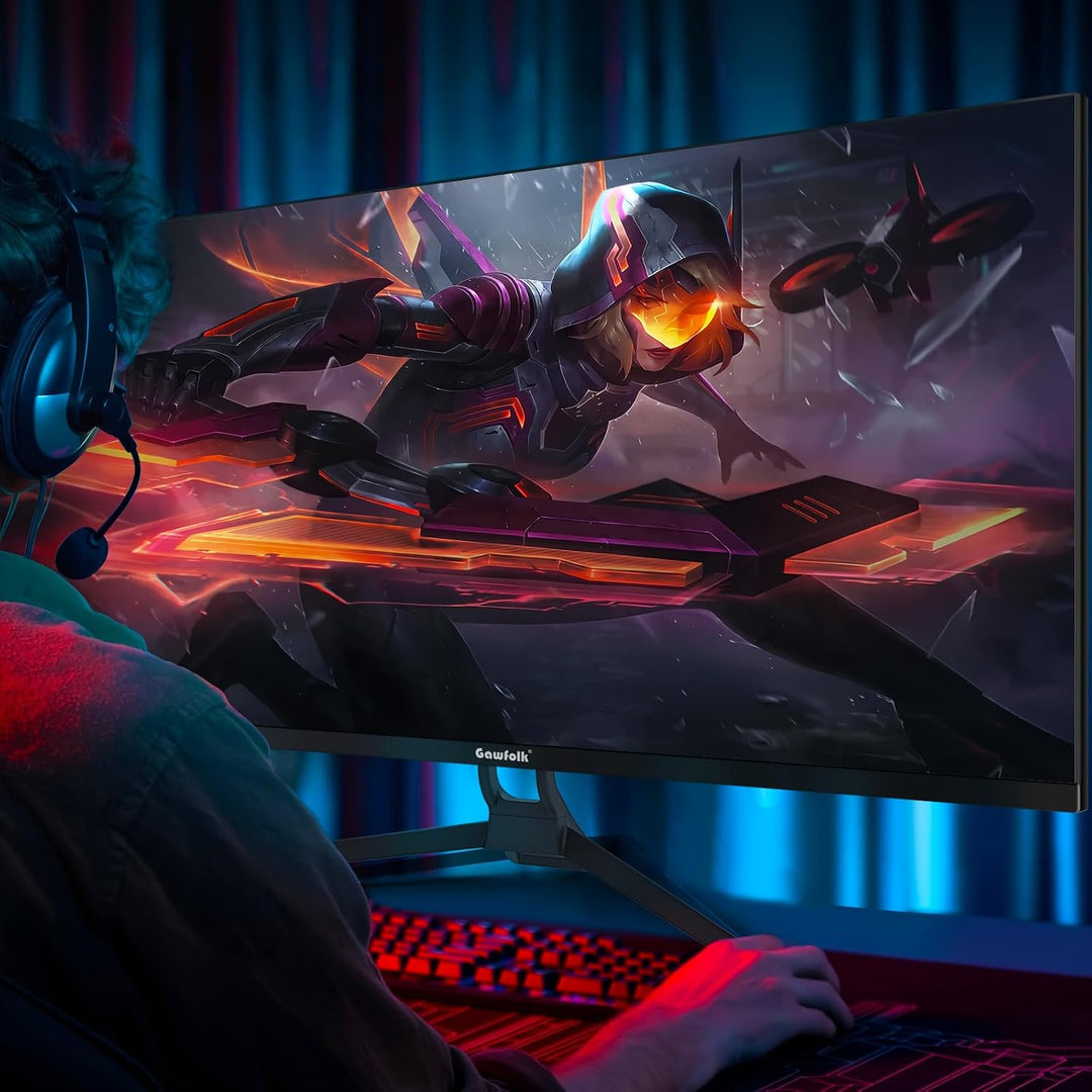 Monitor de juego Gawfolk de 34 pulgadas IPS 120Hz, pantalla ultra a...