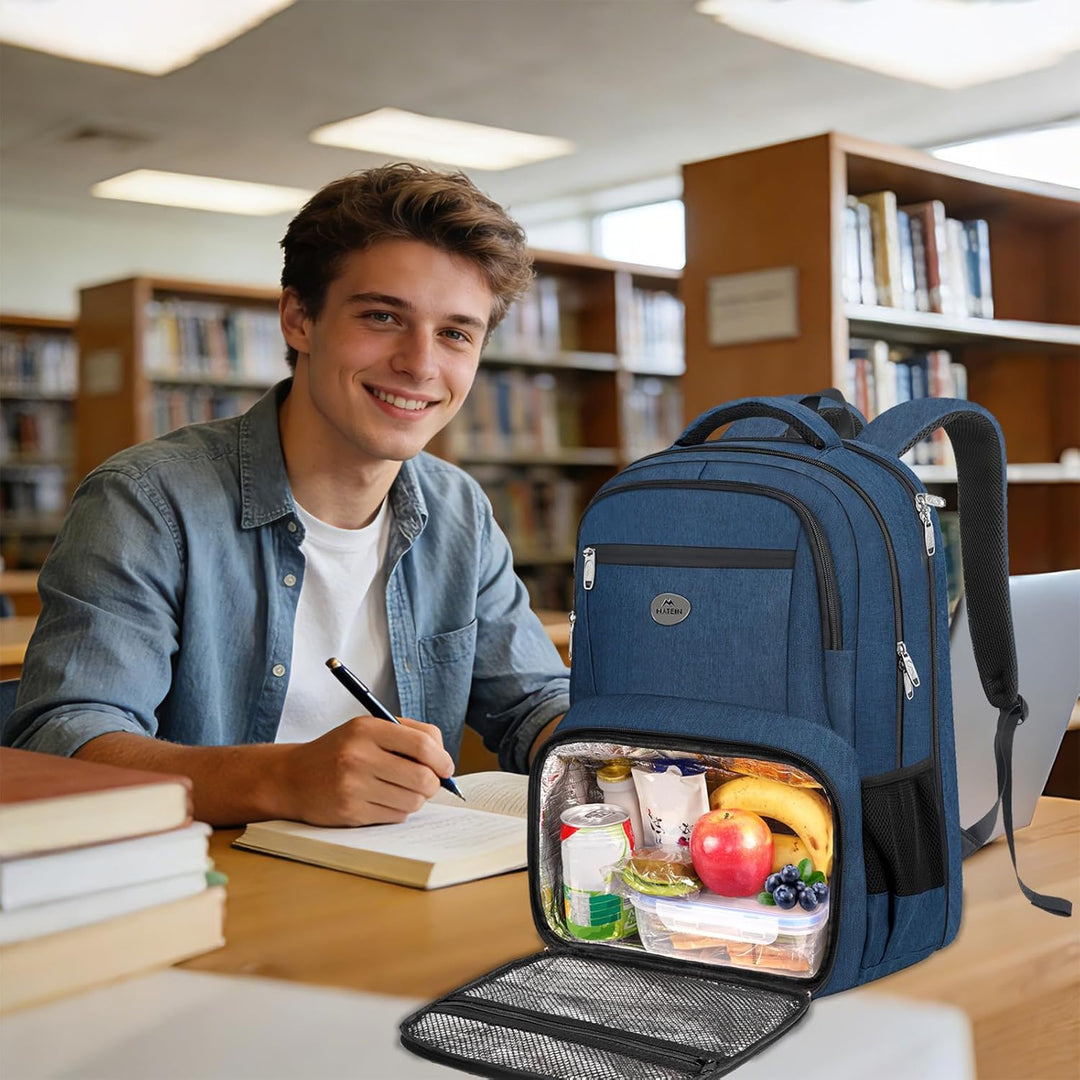 MATEIN Mochila de almuerzo para hombres, mochila de viaje para lapt...