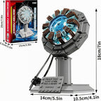 Juego de bloques de construcción de Arc Reactor, un modelo de juguete a prueba de que Tony tiene un corazón, un regalo para adultos y niños