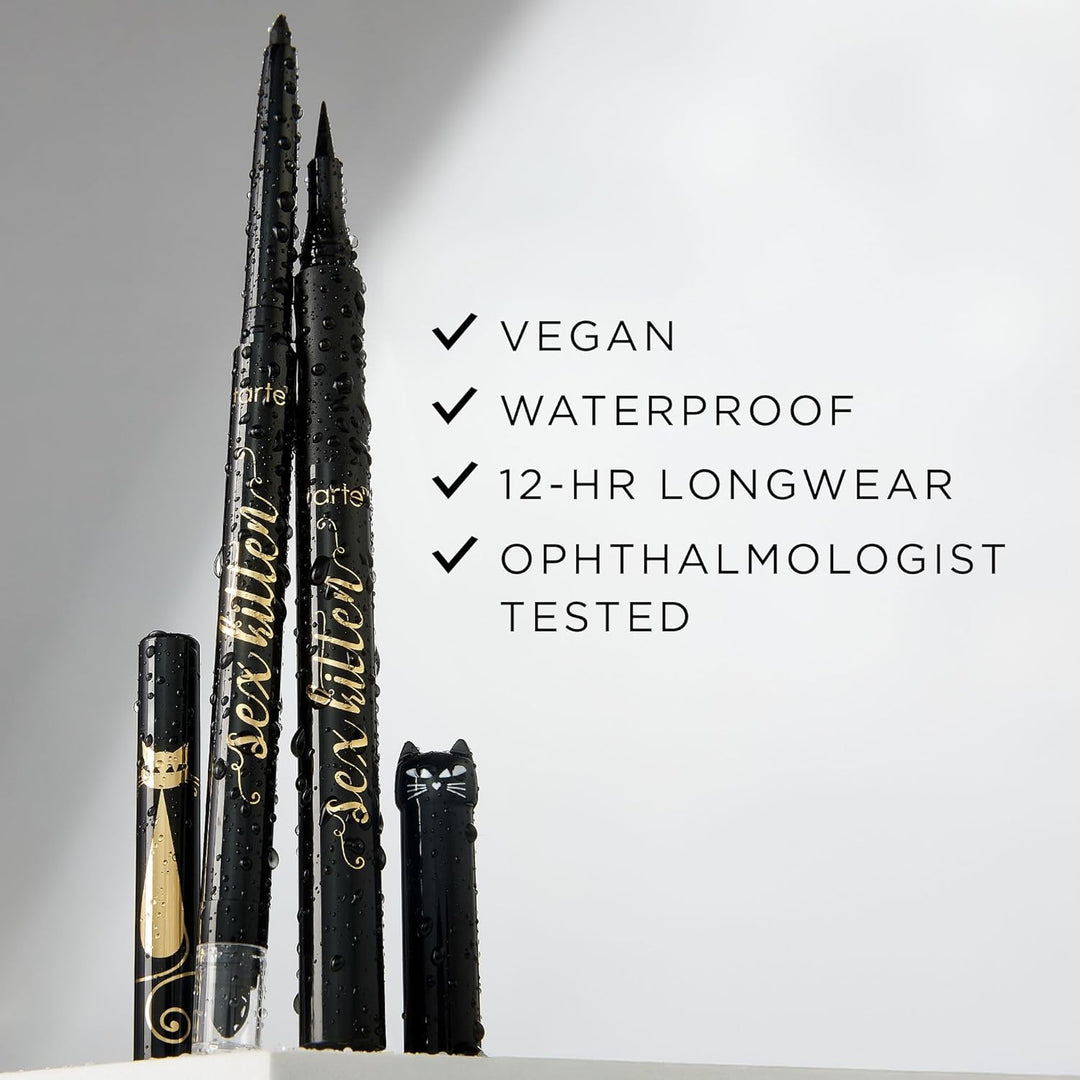 tarte sex kitten liner \u2013 Black Full Size Eyeliner Pen with Min...