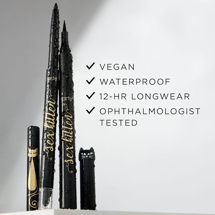 tarte sex kitten liner \u2013 Black Full Size Eyeliner Pen with Min...