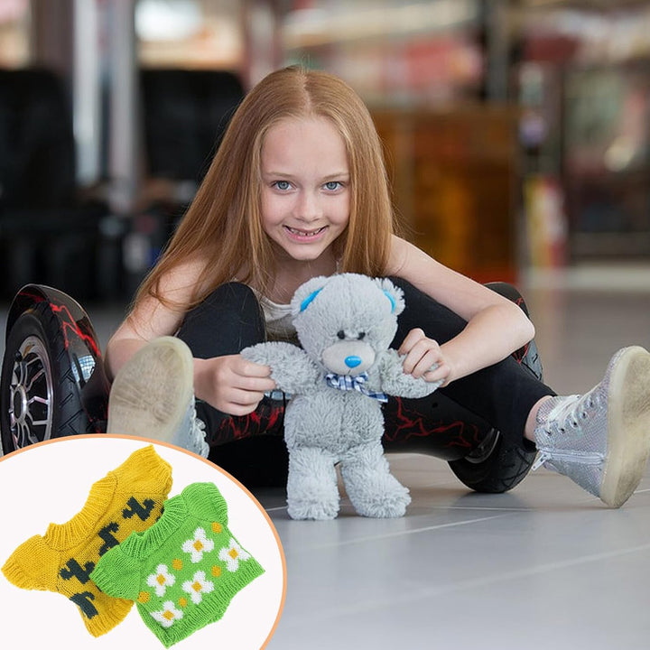 ifundom 2 piezas de ropa de muñeca de oso de dibujos