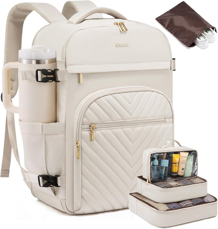 LOVEVOOK Mochila de viaje grande para mujer, mochila de mano TSA pa...