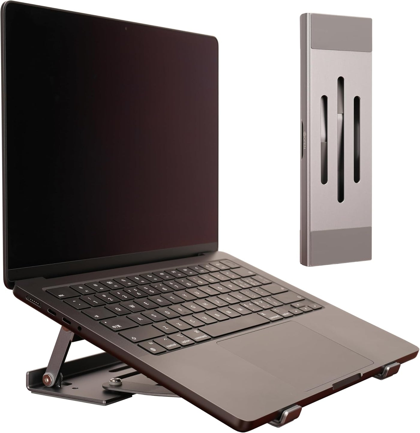 Psitek Soporte elevador plegable de aluminio 3 en 1 ajustable y ple...