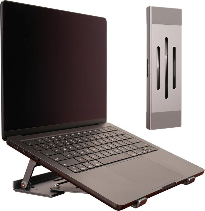 Psitek Soporte elevador plegable de aluminio 3 en 1 ajustable y ple...