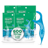 GUM Advanced Care - Palillos de hilo dental para adultos con vitami...