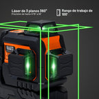 Klein Tools Nivel láser autonivelante compacto 93CPLG, 100 pies