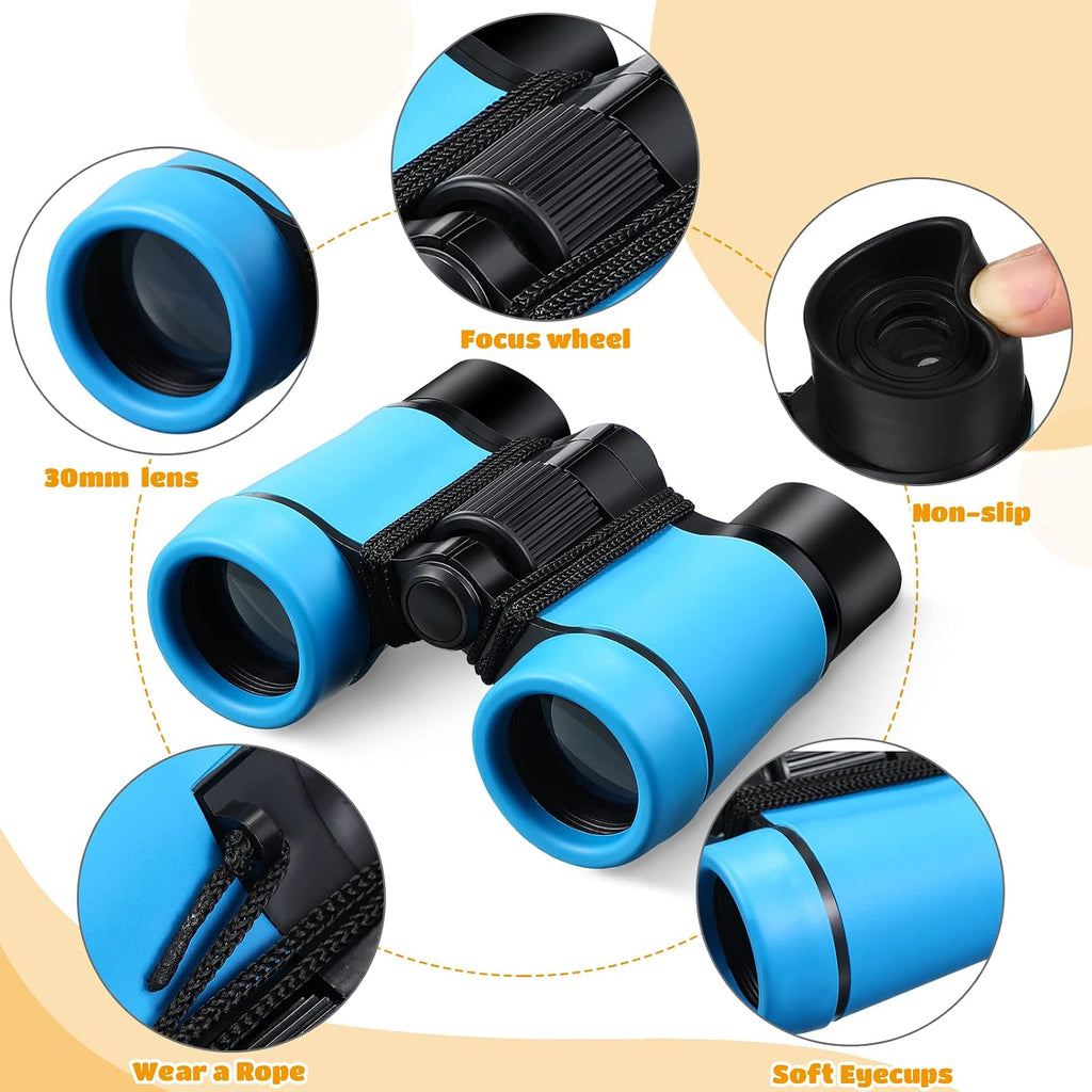 Yunsailing - Binoculares de 6 piezas para niños de 3 a 12 años