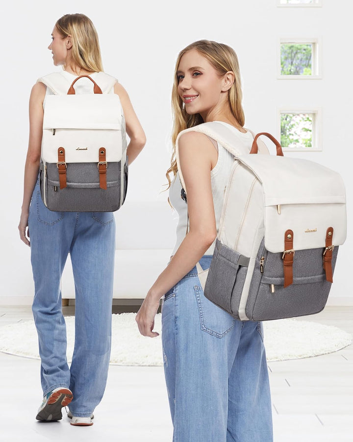 LOVEVOOK - Mochila para laptop de mujer, mochila de viaje para comp...