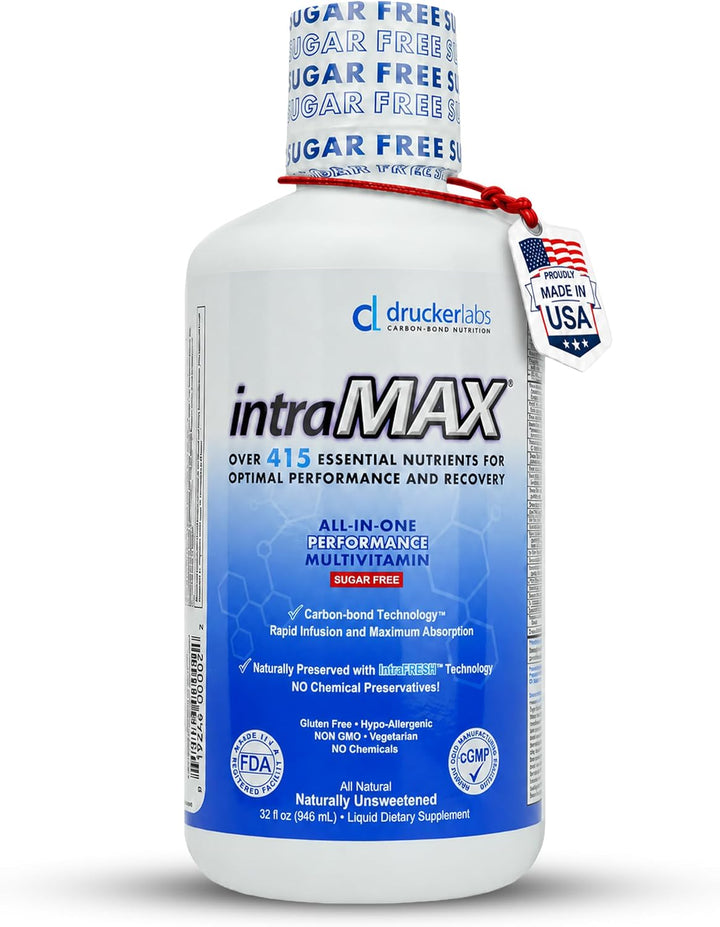 intraMAX Drucker Labs - Multivitamínico líquido orgánico todo en un...