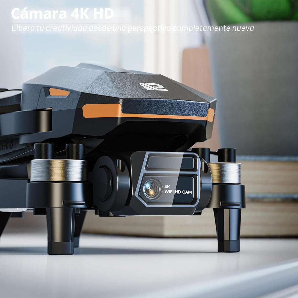 PLEGBLE Drones con cámara para adultos 4K, dron FPV para principiantes