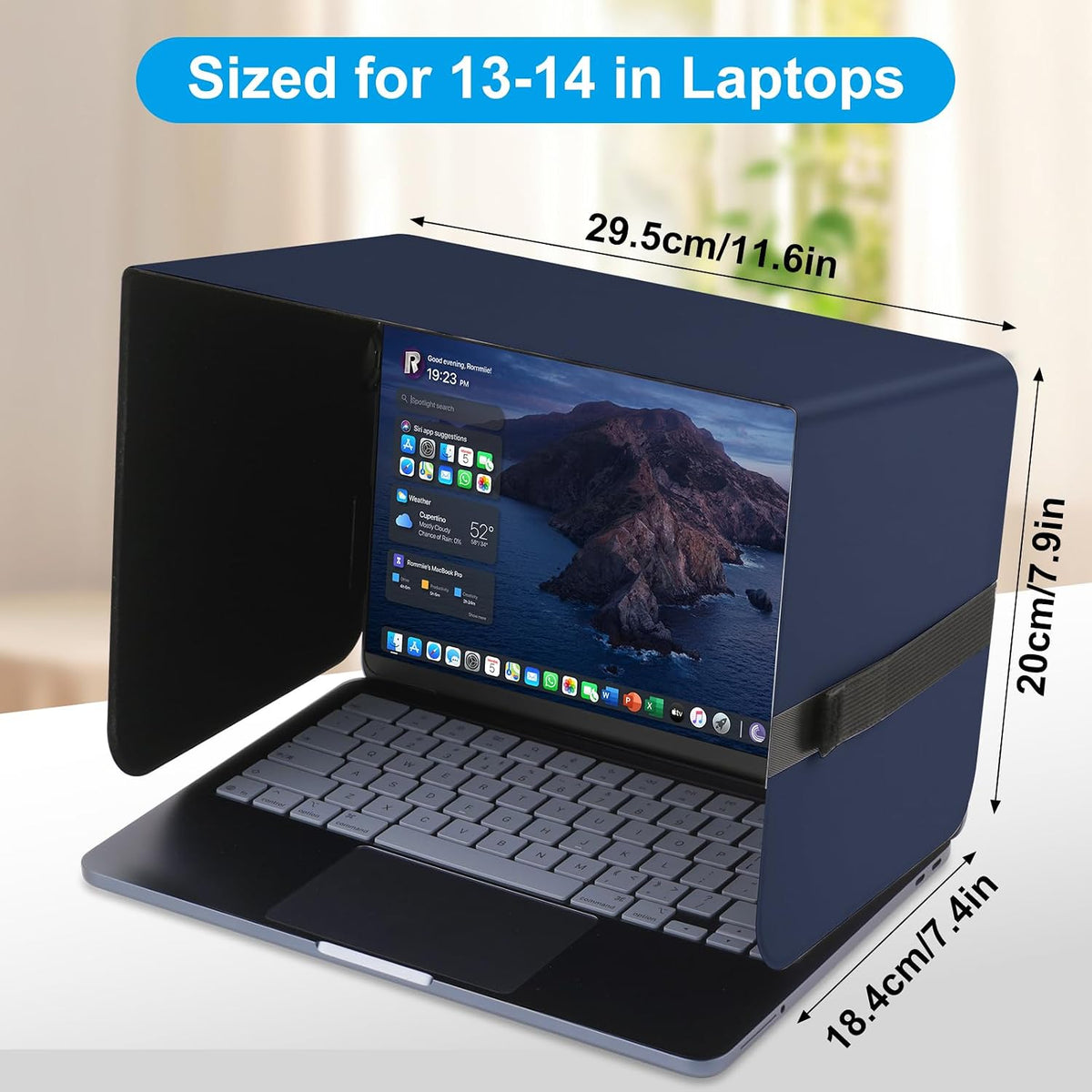 HoYiXi Parasol plegable para laptop y escudo de privacidad, se adap...