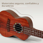 Ukelele de 21 pulgadas para niños y niñas de 3, 4, 5, 6, 7 años