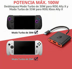 Switch 2 Dock para TV, carcasa de aleación de aluminio HDMI 2.0 4K @60Hz HDR estación de acoplamiento para Nintendo Switch 2/OLED/Steam Deck/ROG Ally, adaptador USB C a HDMI con 100 W PD 3.0