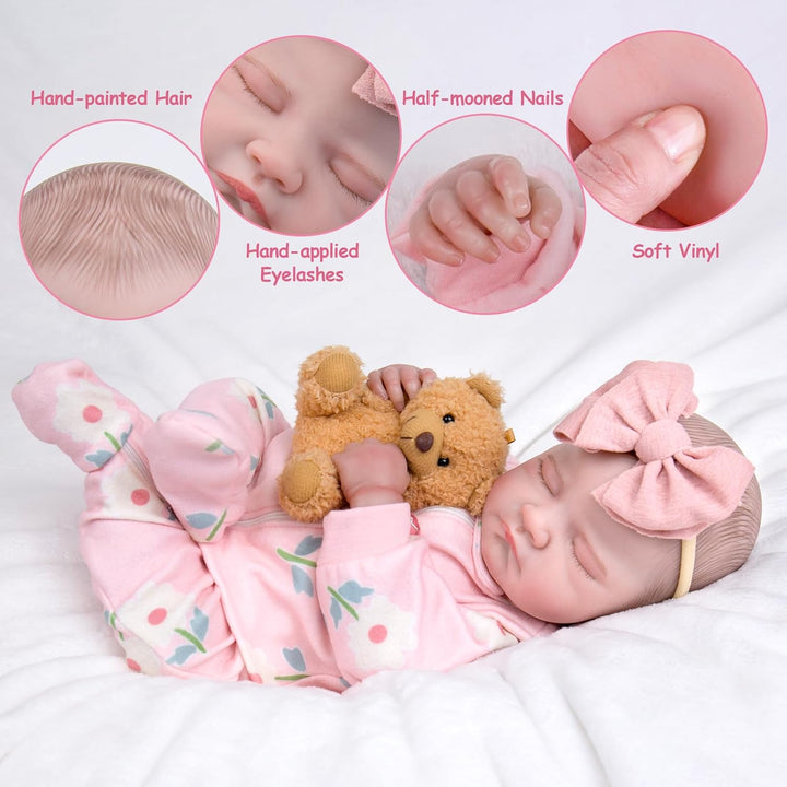 Aori Muñecas Reborn de bebé realistas - Muñeca recién nacida de niñ...