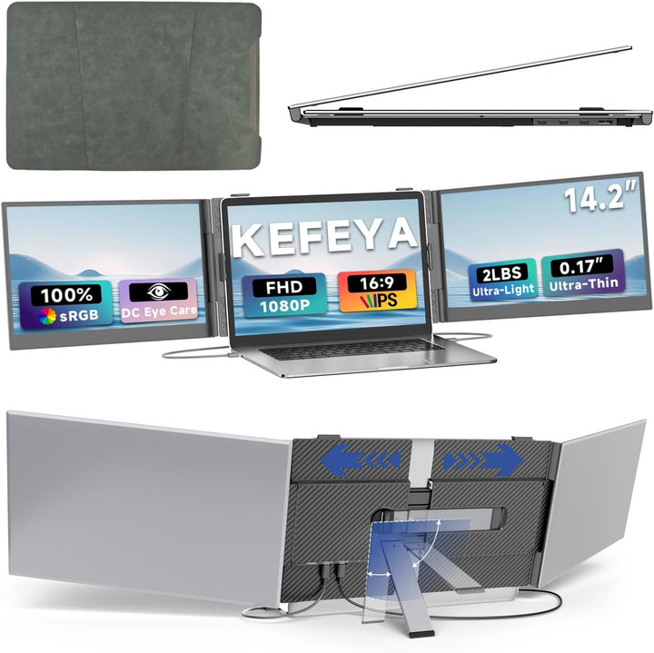 KEFEYA Extensor de pantalla para laptop de 14.2 pulgadas, 2.2 libra...