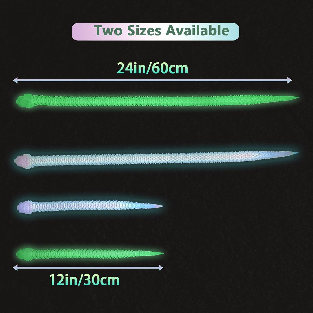Juguetes de serpiente impresos en 3D de 24 pulgadas, animal flexibl...