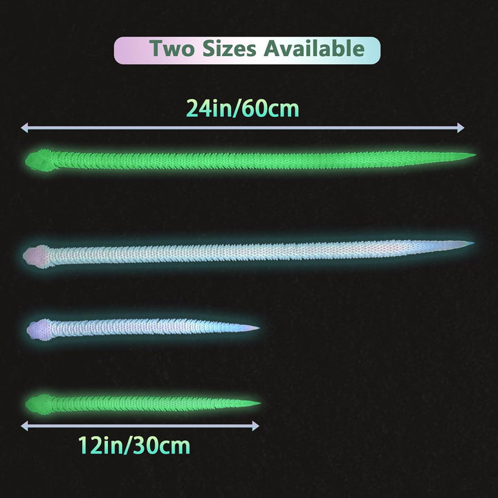 Juguetes de serpiente impresos en 3D de 24 pulgadas, animal flexibl...