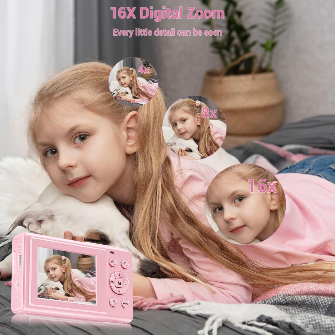 Cámara digital, cámara de enfoque automático de 4K 44MP con zoom 16...