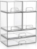 Cajones de almacenamiento apilables transparentes: cubos
