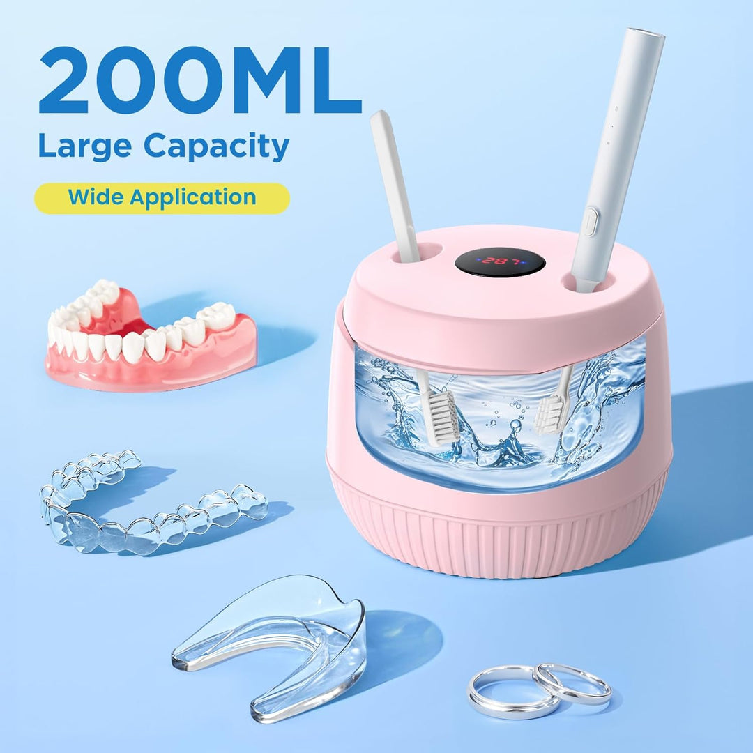 Máquina Limpiadora Dental Ultrasónica para Retenedores - Cápsula de...