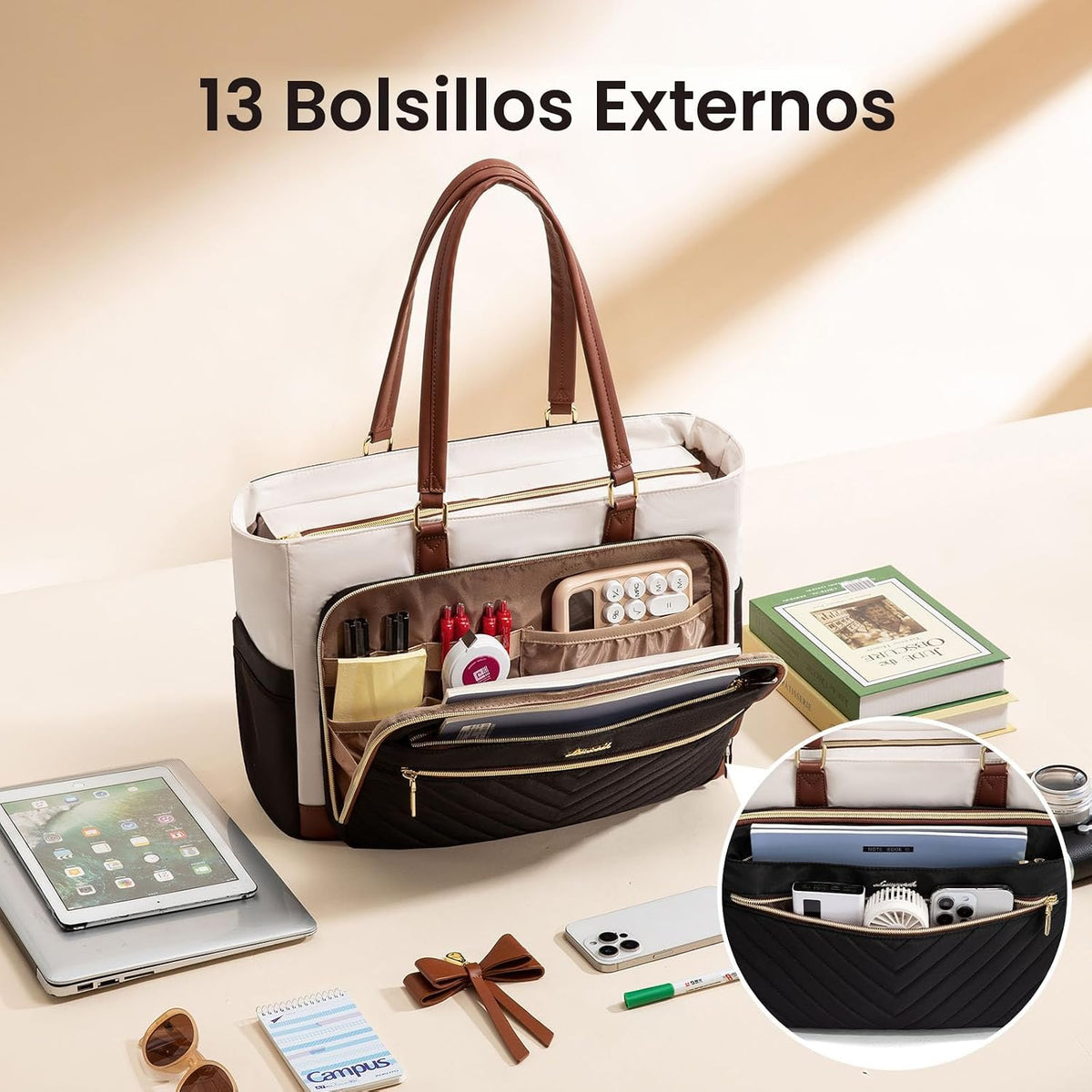 LOVEVOOK Bolsa de mano para profesores para mujer, bolsa de trabajo...