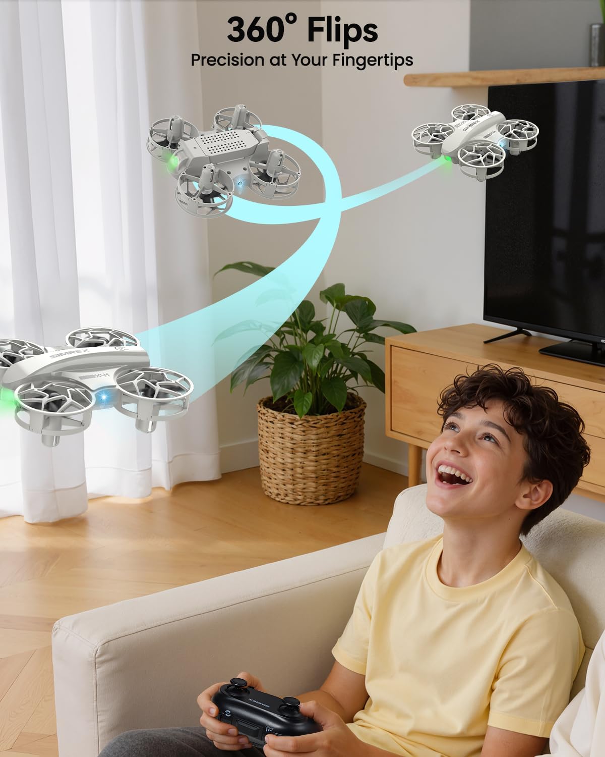 SIMREX Mini dron para niños y principiantes: regalo de juguete para niños a