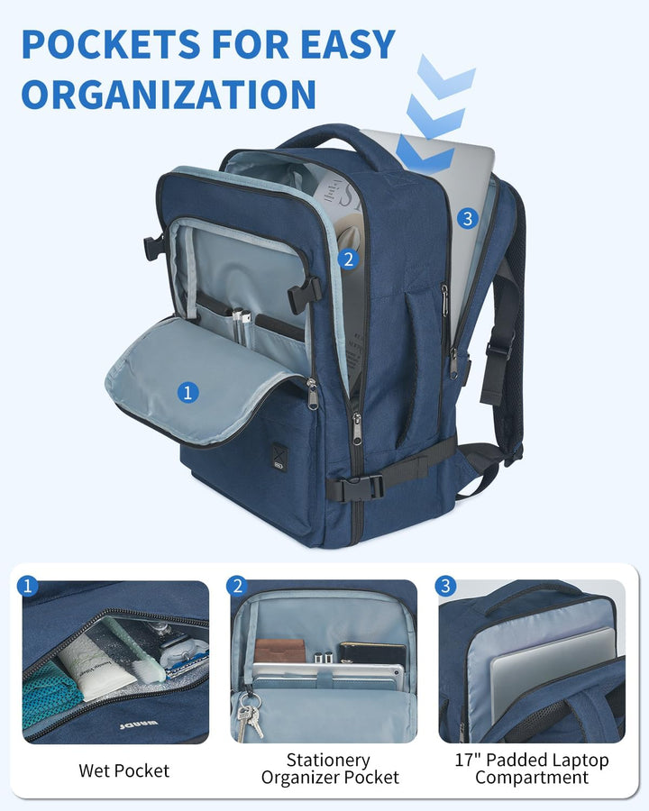 WANDF Mochila de Viaje para Bolsa de Artículo Personal de Spirit Ai...