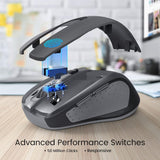 HOTWEEMS Ratón Inalámbrico, Ratón de Computadora D-09 USB Ratones I...