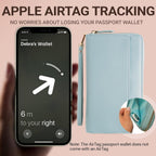 Organizador de documentos de viaje - Cartera RFID para pasaporte, estuche porta-familia, muñequera con identificación