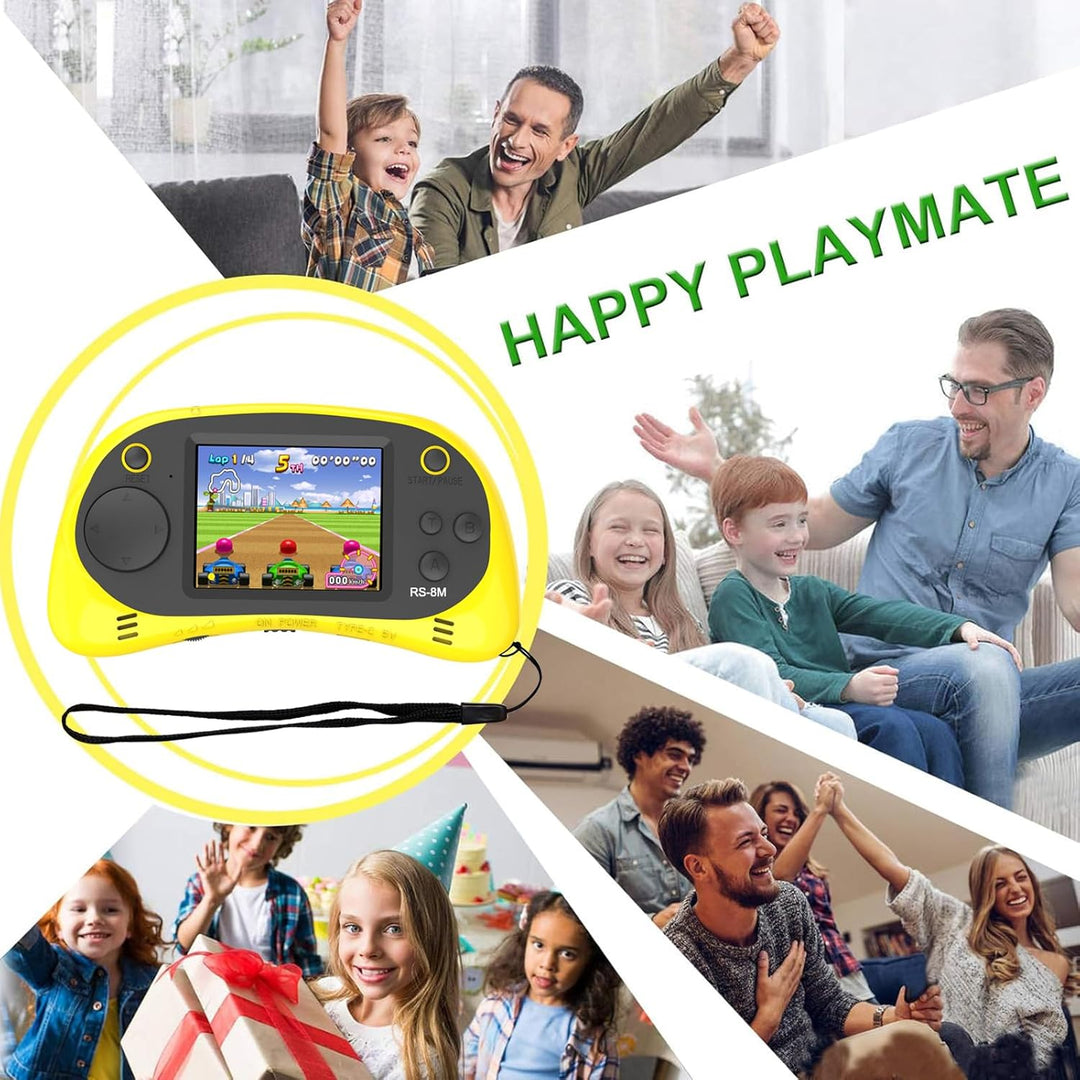 EASEGMER Juegos electrónicos portátiles de 16 bits para niños con 2...