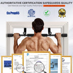 Ally Peaks Barra de dominadas para puerta | Límite máximo de acero grueso de 440 libras para la parte superior del cuerpo | Fuerza de agarre múltiple para puerta | Barra de dominadas interior para