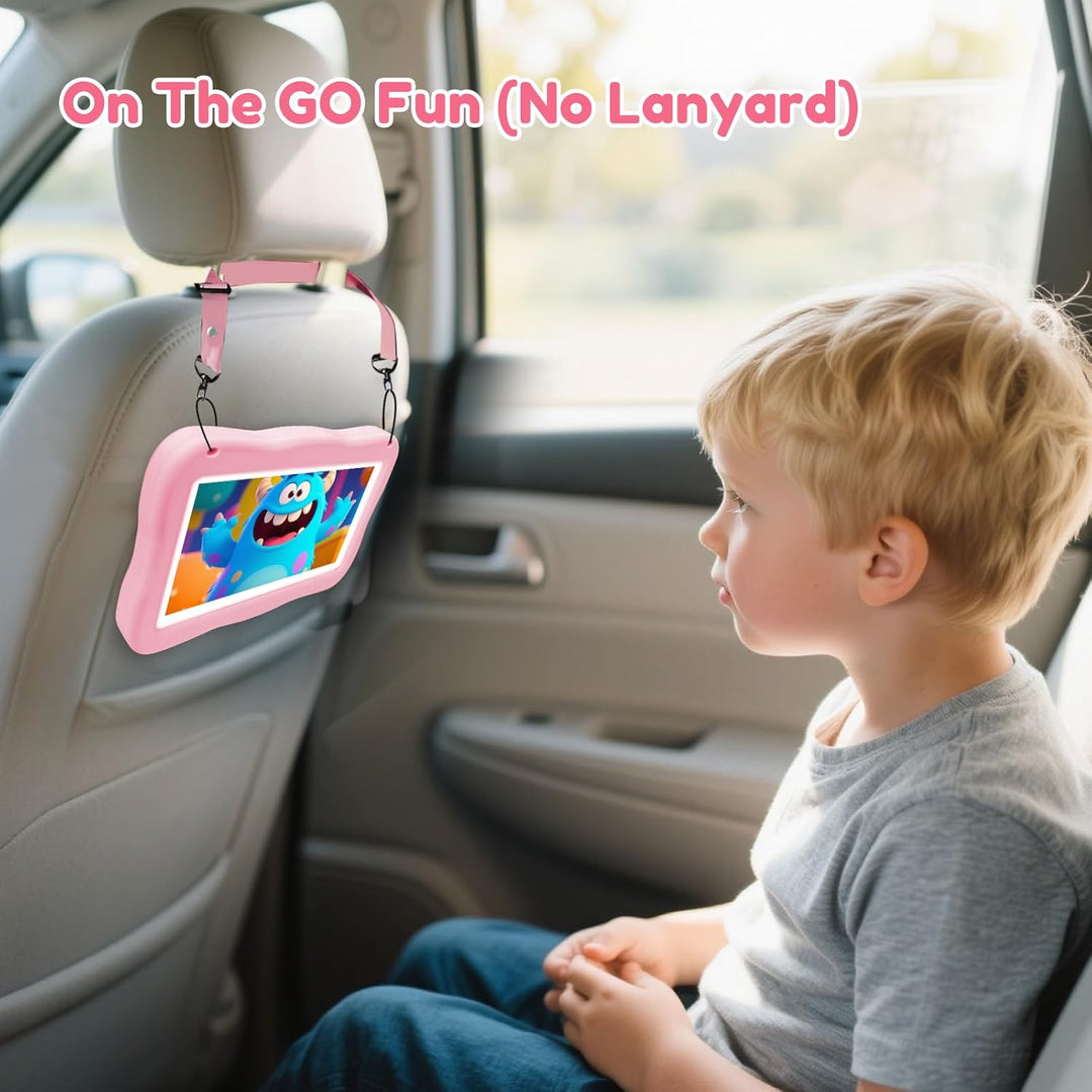 Tableta para Niños de 7 Pulgadas, Tableta para Niños Pequeños con C...