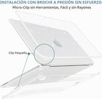 MEEgoodo Funda con purpurina para MacBook Neo de 13 pulgadas versió...
