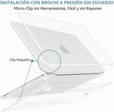 MEEgoodo Funda con purpurina para MacBook Neo de 13 pulgadas versió...