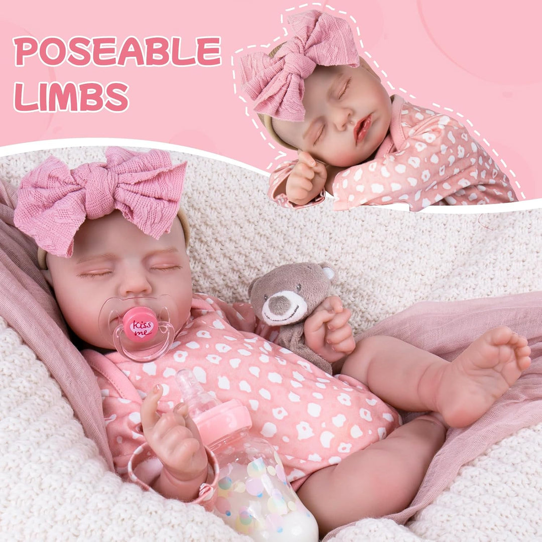 Aori Muñeca de bebé realista Reborn \u2013 Niña recién nacida reali...