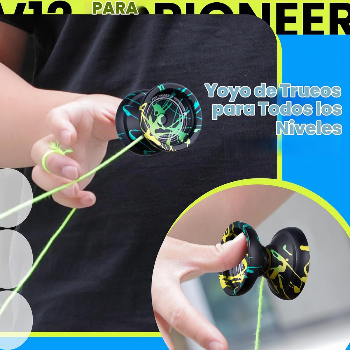 MAGICYOYO V12 Yoyo Professional, Finger Spin Responsive Yo-yo para Kids 8-12