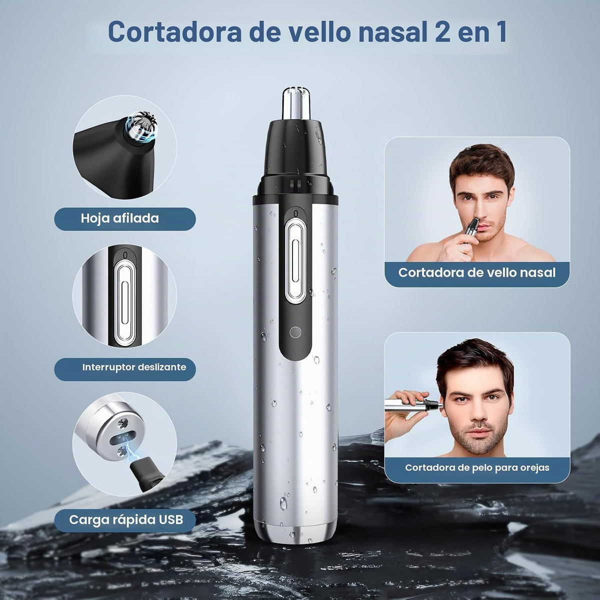 KIKIDO Cortapelos inalámbricos para hombres, juego profesional de cortadora