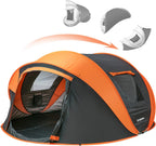 EchoSmile Tienda de campaña desplegable para 2/4/6 personas, fácil instalación, cúpula resistente al agua, portátil con bolsa de transporte