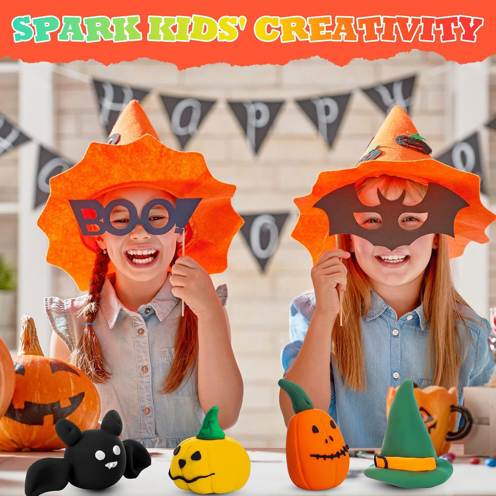 VioraWhite 144 piezas de arcilla para moldear que se seca al aire a granel 76 oz Halloween DIY