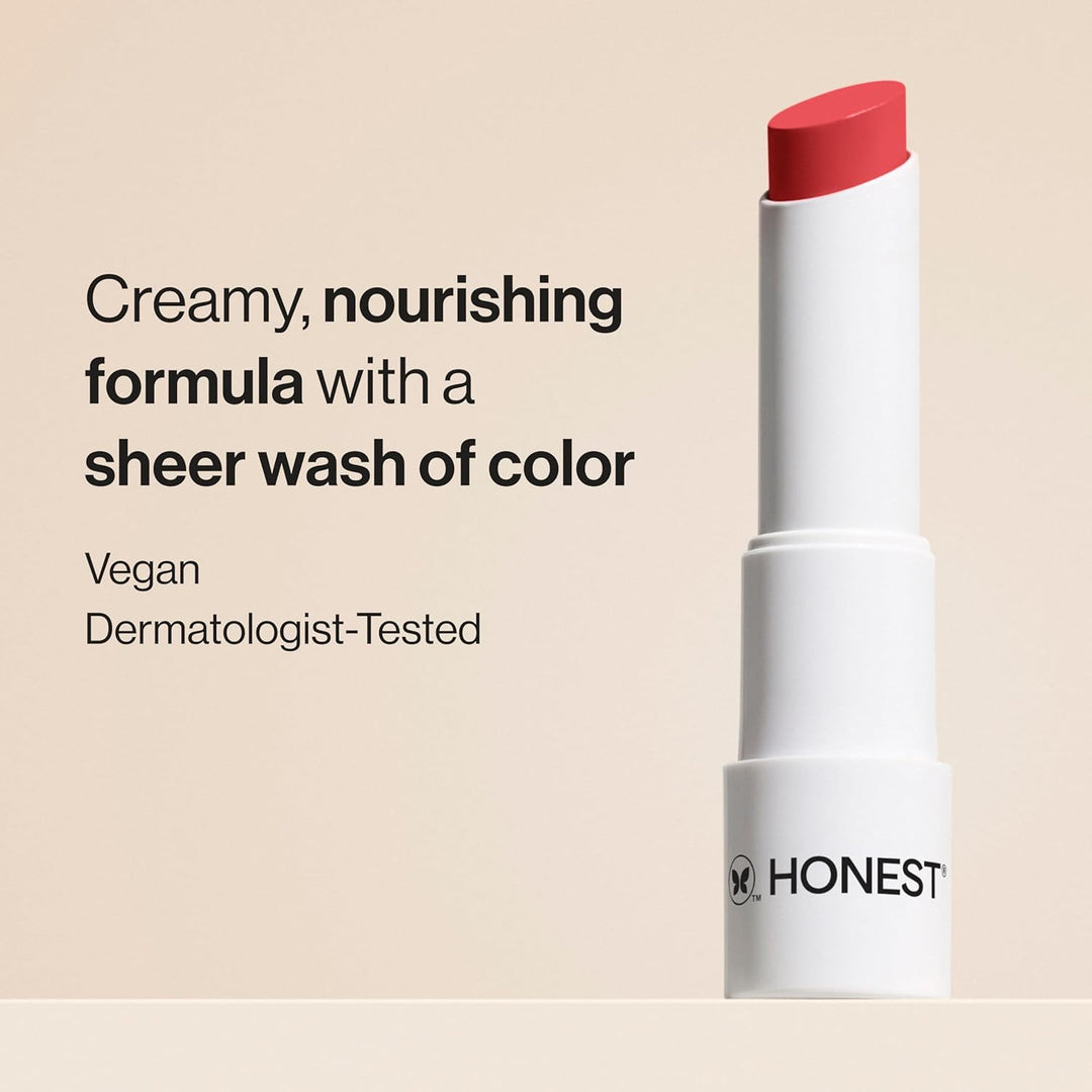 Bálsamo labial Honest Beauty tintado, melón de verano, vegano, más...
