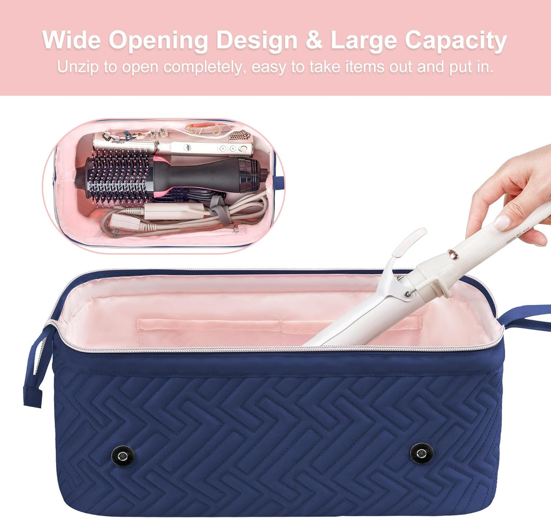 Leudes Bolsa de Viaje para Herramientas de Cabello para Mujeres Res...