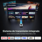 HAPPRUN 1500 ANSI - Proyector inteligente para exteriores, aplicaci...