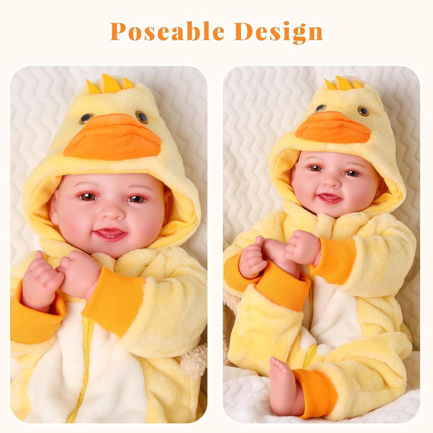 BABESIDE Conjunto de Muñeca Bebé Ligera \u2013 Muñeca Suave Realist...