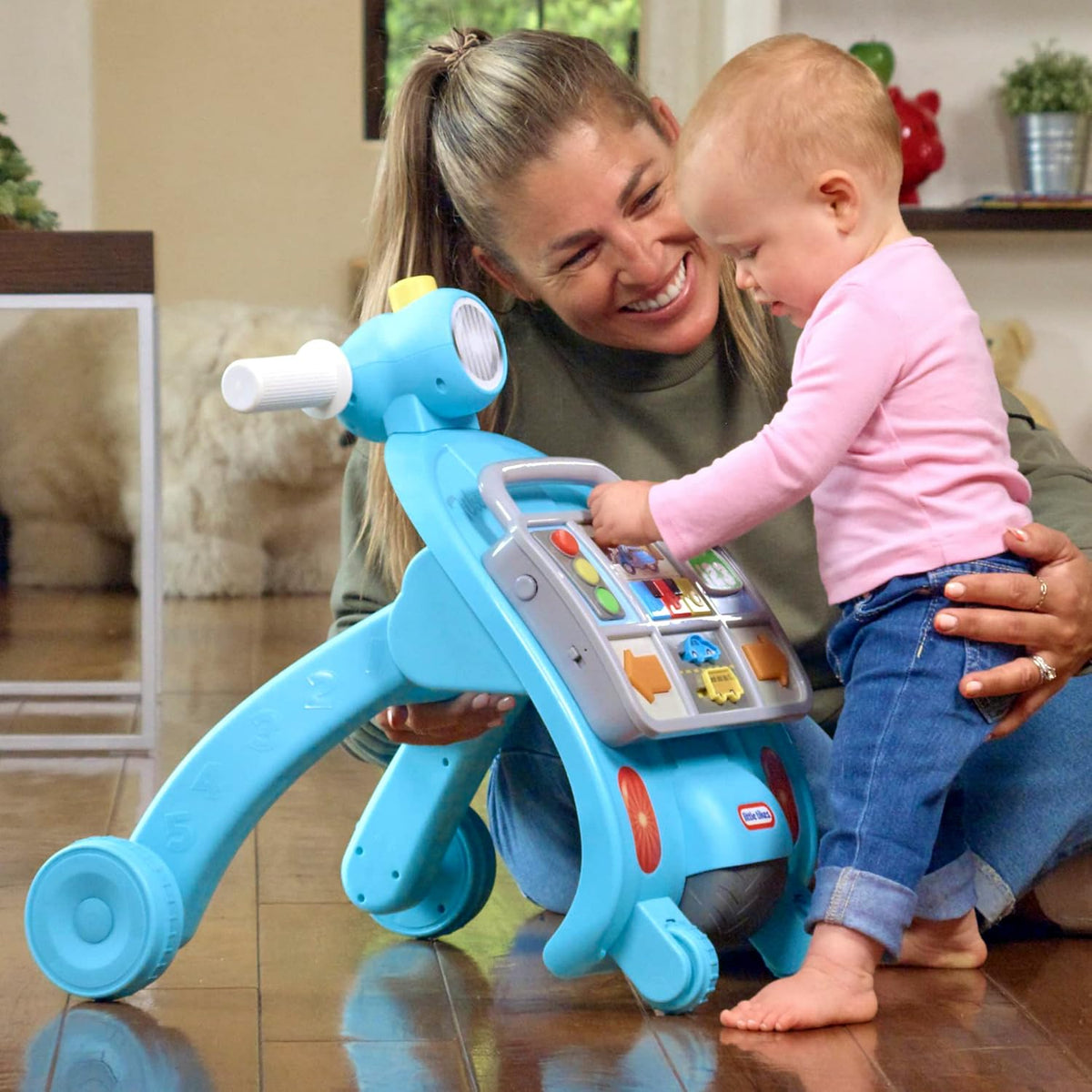 Little Tikes Aprender y jugar caminante de actividades de carril de aprendizaje, sentado a pie, caminar, sonidos, aprendizaje, efectos de sonido, regalo y juguete de viaje para bebés, bebés, niñas y niños mayores de 9 meses
