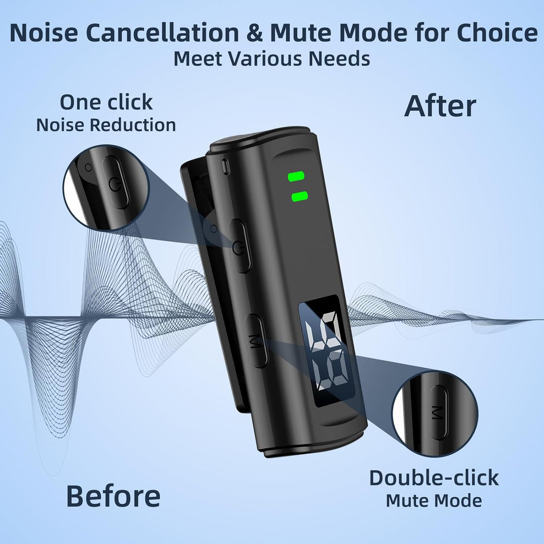 TXTUNE Micrófono Lavalier inalámbrico para iPhone 16 - Micrófono de...