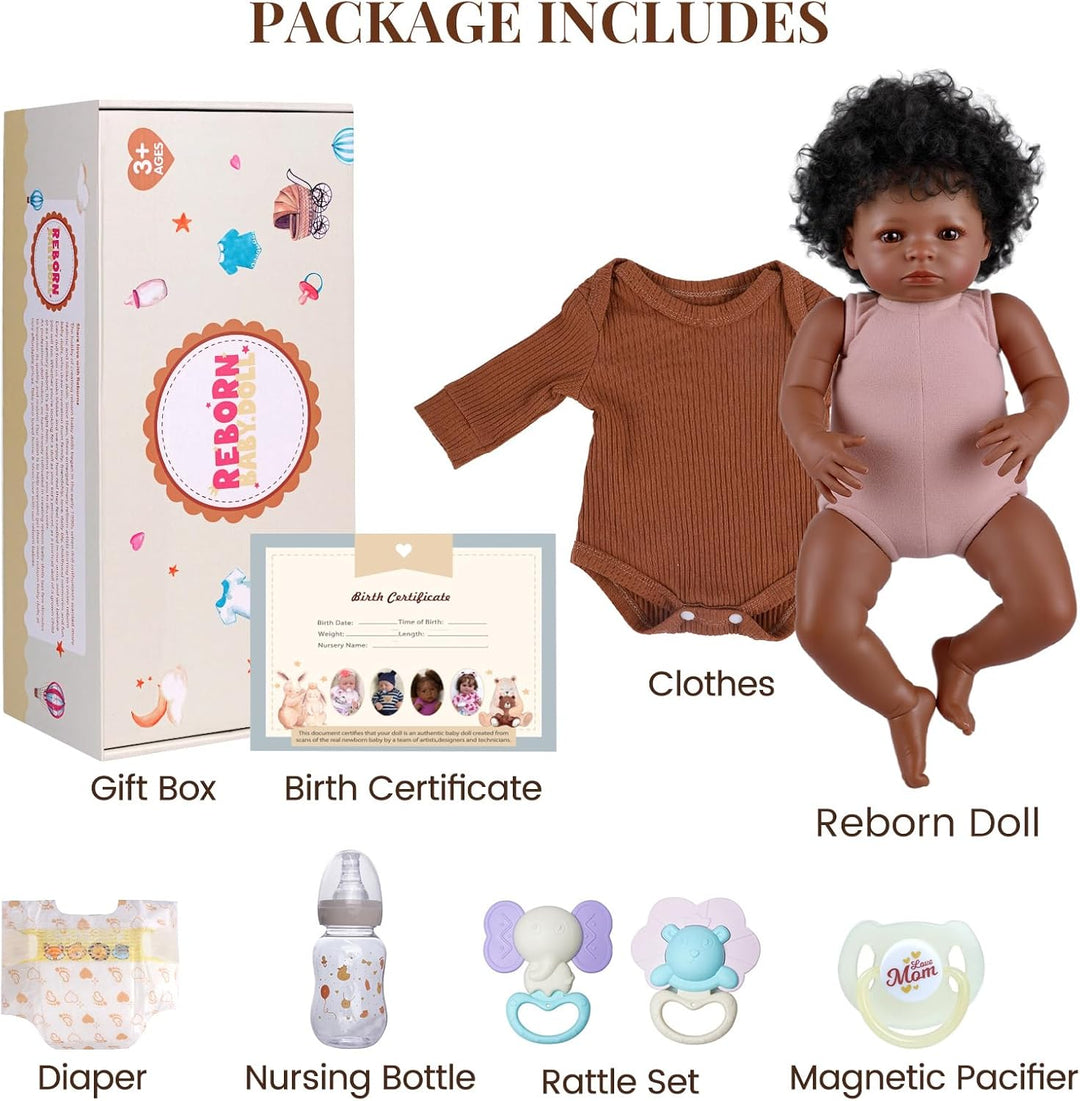 BABESIDE Muñecas realistas de bebé Reborn de 18 pulgadas, cuerpo su...