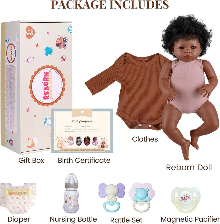BABESIDE Muñecas realistas de bebé Reborn de 18 pulgadas, cuerpo su...