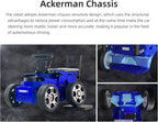 Jetson Nano ROS2 Robot Lidar Mapeo de Navegación con Pantalla táctil de 7 pulgadas, Chasis Inteligente Ackermann para Auto, Programación en Python, IA Reconocimiento Visual para Adultos, Kit educativo