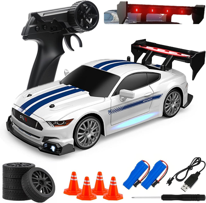 Coche de deriva a control remoto a escala 1:24 para niños, 2.4 GHz,...
